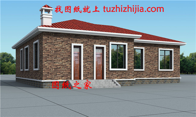 鄉(xiāng)下一層自建養(yǎng)老平房戶型圖及全套圖紙，占地面積200多平