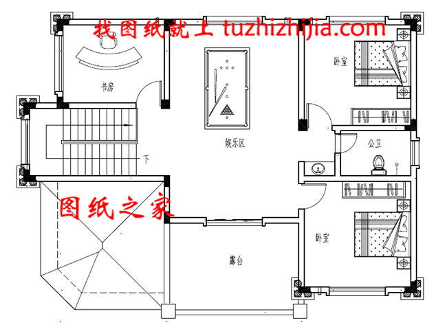 50萬(wàn)農(nóng)村自建三間三層別墅設(shè)計(jì)圖，占地130平米左右