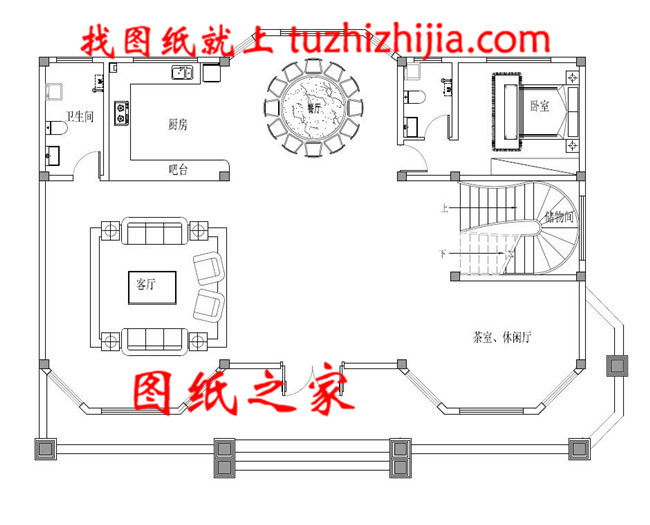18X12米農(nóng)村二層溫馨小別墅設(shè)計(jì)圖