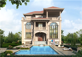 農(nóng)村三間三層豪宅設計圖，自建別墅推薦戶型，帶地下室