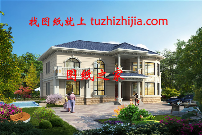 二層簡約高端別墅，歐式精美、現(xiàn)代洋氣