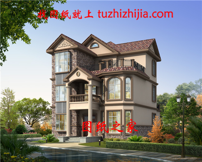 2019新款三層別墅設(shè)計圖，外觀漂亮