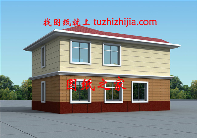 現(xiàn)代簡(jiǎn)約時(shí)尚二層帶超大露臺(tái)農(nóng)村別墅