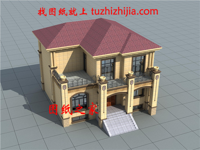 帶地下室二層別墅戶型設(shè)計(jì)圖，占地140平左右