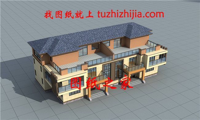 2019帶健身娛樂廳三層雙拼自建房