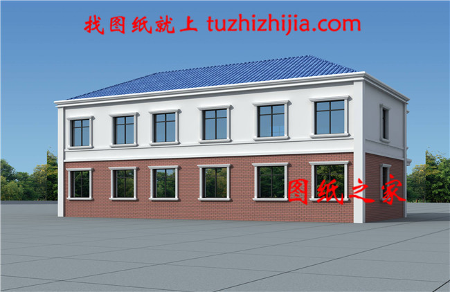 占地220㎡二層雙拼自建別墅，屋頂帶老虎窗