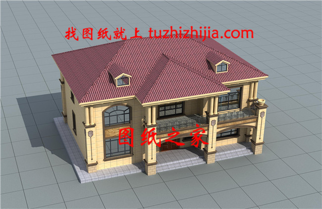 170平方米歐式二層自建別墅設(shè)計圖