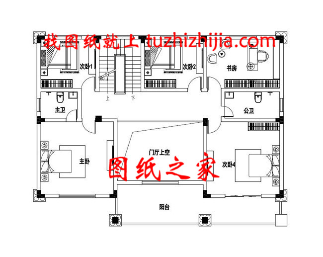 170平方米歐式二層自建別墅設(shè)計圖