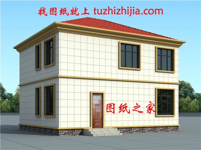 農(nóng)村二層樓房設(shè)計圖紙，含全套設(shè)計方案（施工圖+效果圖)