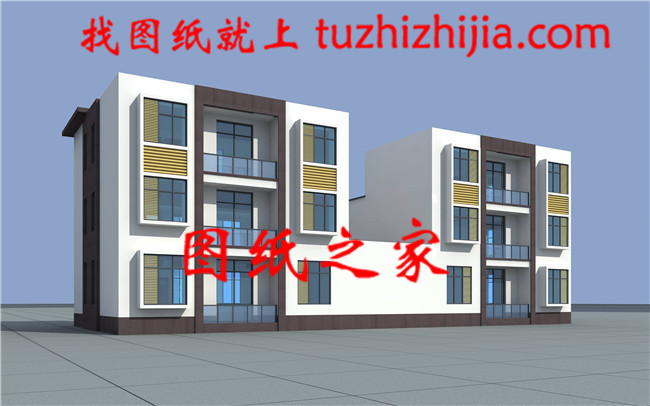 帶祖堂時(shí)尚簡(jiǎn)約三層雙拼別墅設(shè)計(jì)圖