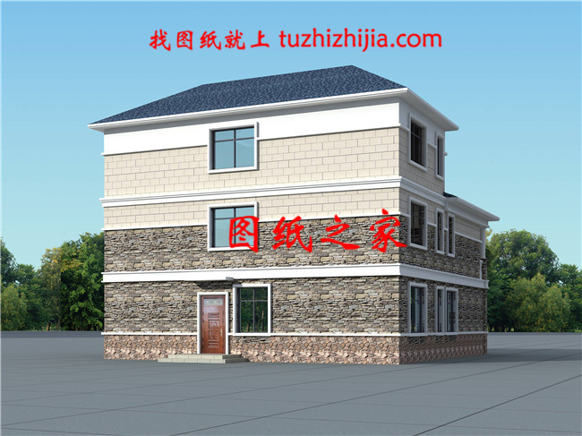 現(xiàn)代簡約時尚三層自建別墅設計圖