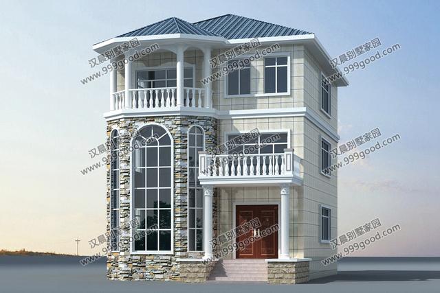 農(nóng)村小開間別墅設(shè)計(jì)圖，帶旋轉(zhuǎn)樓梯，挑空客廳，非常漂亮