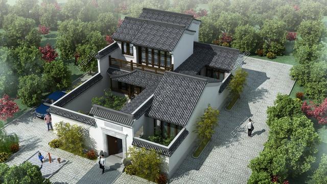 8套清新雅致的新中式別墅設(shè)計(jì)圖，這才是中國農(nóng)村該有的樣子