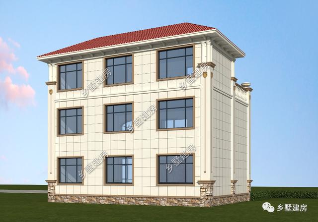 農(nóng)村自建別墅設計圖，22萬建成，挑空客廳+超大陽臺，美觀又實用