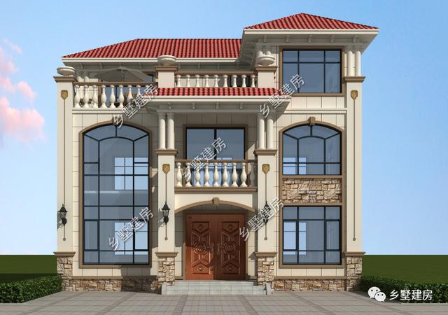 農(nóng)村自建別墅設計圖，22萬建成，挑空客廳+超大陽臺，美觀又實用