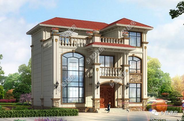 農(nóng)村自建別墅設計圖，22萬建成，挑空客廳+超大陽臺，美觀又實用