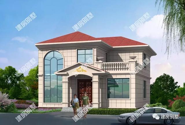 3套兩層自建房設計圖，寬11米左右