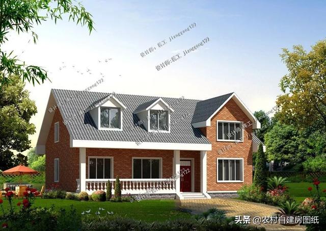 9款農(nóng)村小別墅設(shè)計圖，造價都很經(jīng)濟，預(yù)算在20萬左右