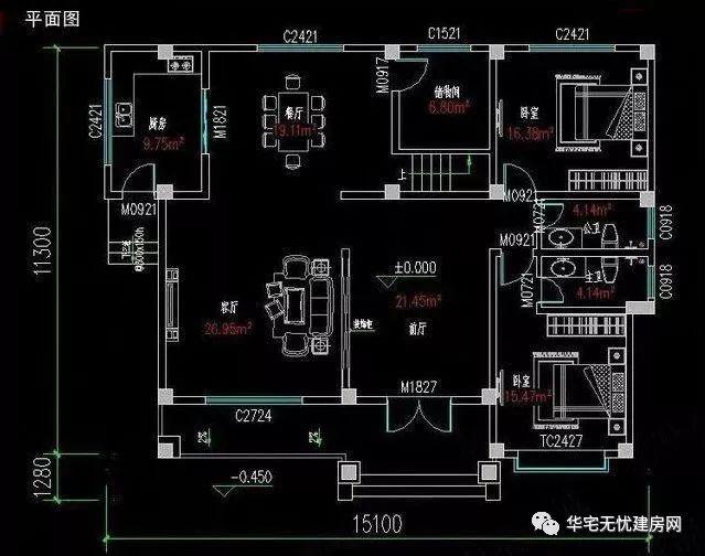 兩款新農(nóng)村自建房設(shè)計(jì)圖，獨(dú)立設(shè)計(jì)的廚房非常受歡迎