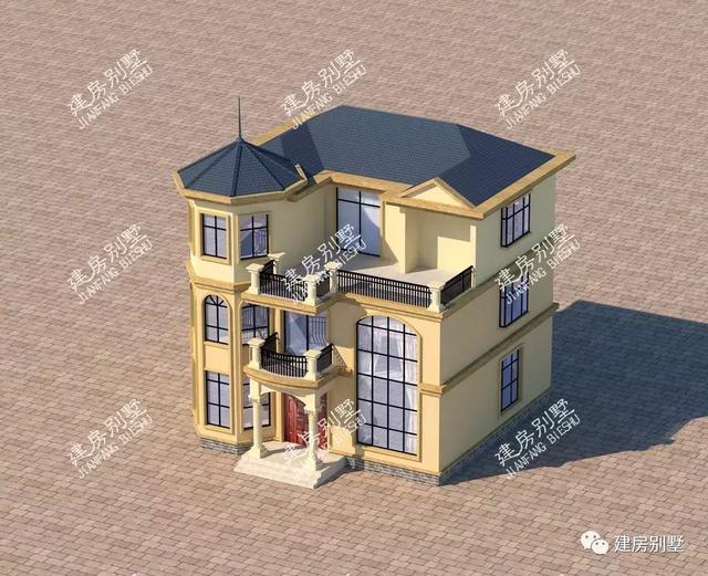 兩款寬度11米左右的農(nóng)村別墅設(shè)計圖，兩種風(fēng)格，供您選擇