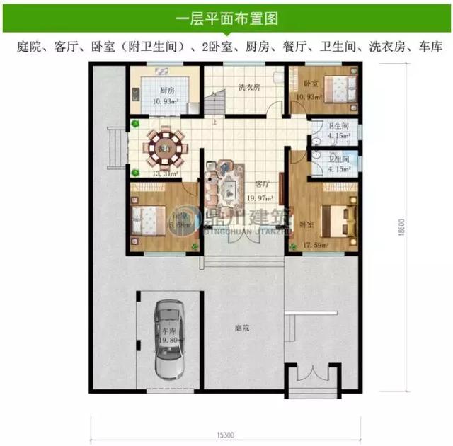 8套農(nóng)村別墅圖紙，開間15米，都好氣派，一輩子建一棟足矣