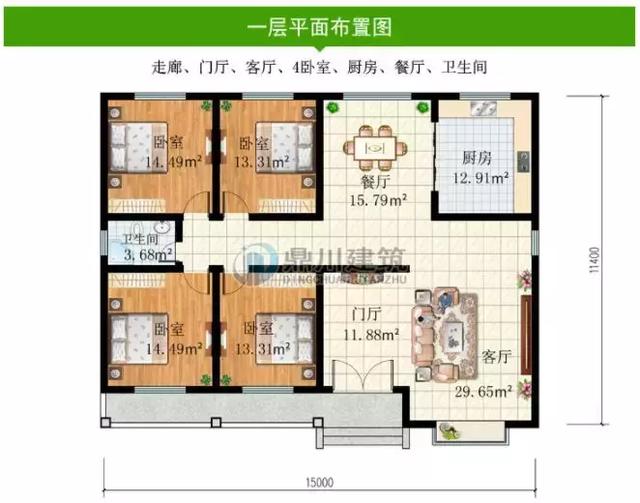 8套農(nóng)村別墅圖紙，開間15米，都好氣派，一輩子建一棟足矣
