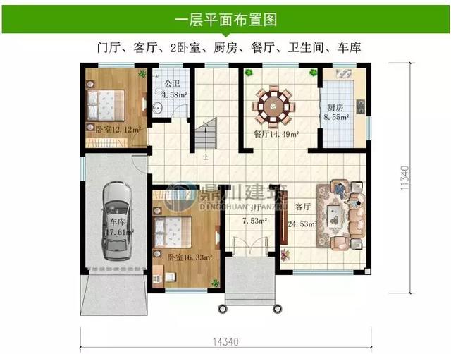 8套農(nóng)村別墅圖紙，開間15米，都好氣派，一輩子建一棟足矣