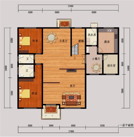 兩款經(jīng)典戶型別墅設(shè)計圖，造價25萬就能蓋得起的別墅