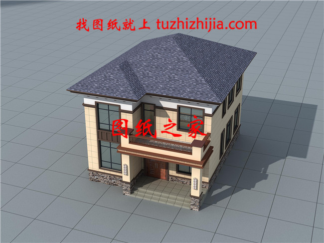 二層農(nóng)村房屋設(shè)計圖紙，帶效果圖和全套施工方案圖