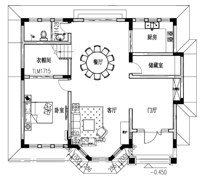 110平左右農(nóng)村復(fù)式二層小樓設(shè)計圖，外觀非常受歡迎