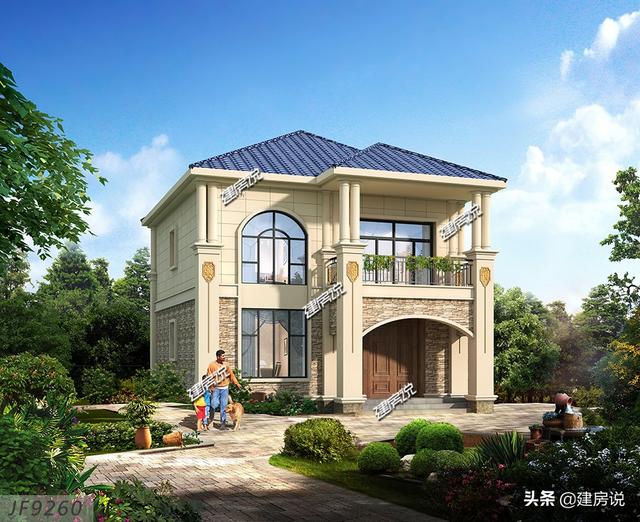 90平方米左右3款自建別墅設計圖，宅基地小，照樣建得漂亮高大上！