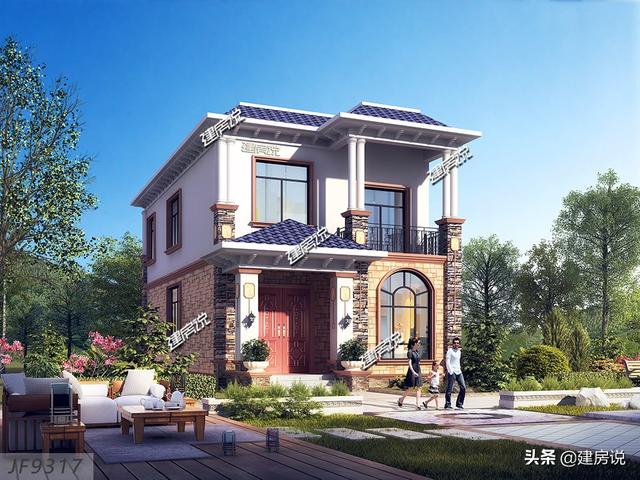 90平方米左右3款自建別墅設計圖，宅基地小，照樣建得漂亮高大上！