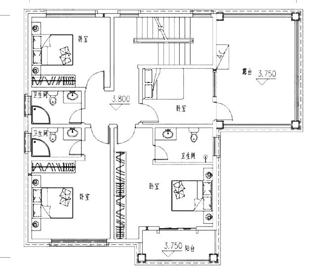 2款平屋頂鄉(xiāng)村別墅戶型設(shè)計圖，低成本，易施工！