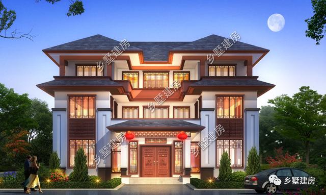 新中式風(fēng)格農(nóng)村自建別墅設(shè)計(jì)圖，不僅僅是實(shí)用，而且還很美觀大氣！