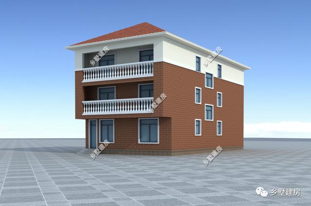 小開間農(nóng)村自建三層別墅設(shè)計(jì)圖，這款別墅即可滿足你的需求