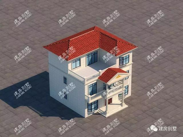 兩款帶堂屋三層自建房設(shè)計圖，第一棟35萬就能建，第二棟是豪宅