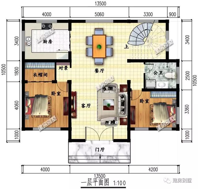 3棟別墅設(shè)計圖，簡單實(shí)用，隨便建一棟就讓人羨慕