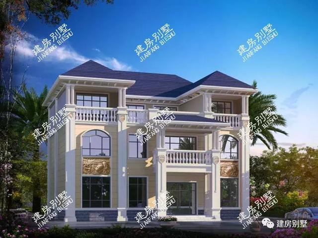 3棟別墅設(shè)計圖，簡單實(shí)用，隨便建一棟就讓人羨慕