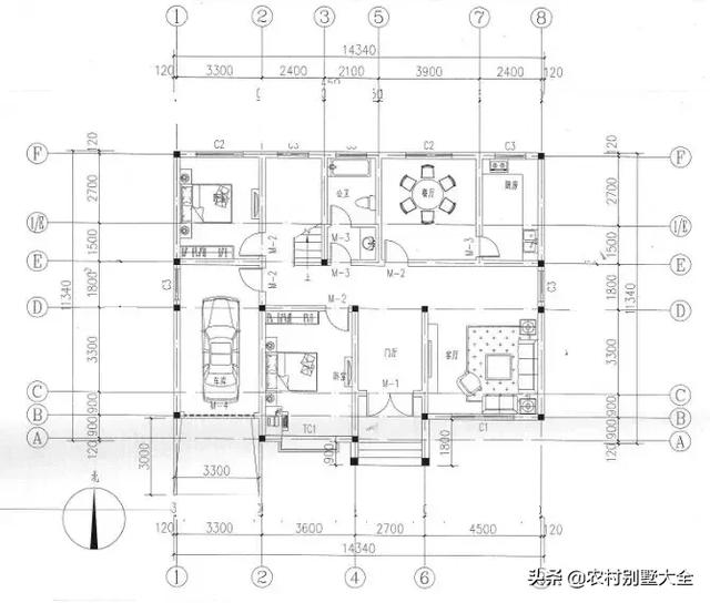 12款帶車庫(kù)的農(nóng)村別墅設(shè)計(jì)圖，既經(jīng)濟(jì)又實(shí)用，最低18萬就能建好