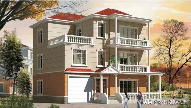 12款帶車庫(kù)的農(nóng)村別墅設(shè)計(jì)圖，既經(jīng)濟(jì)又實(shí)用，最低18萬就能建好