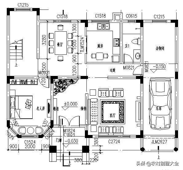 12款帶車庫(kù)的農(nóng)村別墅設(shè)計(jì)圖，既經(jīng)濟(jì)又實(shí)用，最低18萬就能建好
