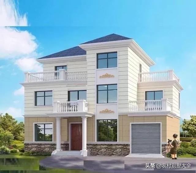 12款帶車庫(kù)的農(nóng)村別墅設(shè)計(jì)圖，既經(jīng)濟(jì)又實(shí)用，最低18萬就能建好