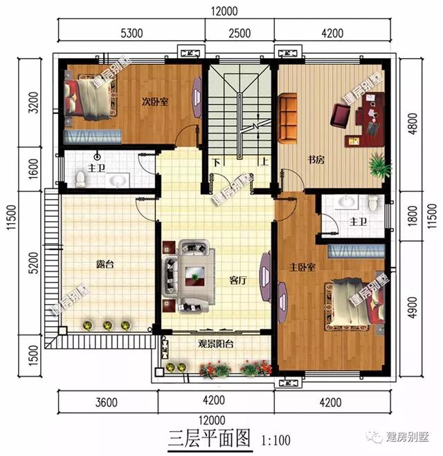 開間12米的兩款歐式農(nóng)村別墅設(shè)計(jì)圖，看看是不是你一直在尋找的類型