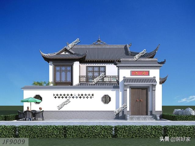 要建就建中國最棒的房子，二層中式別墅太美了，這才是中國人最理想的居住場所