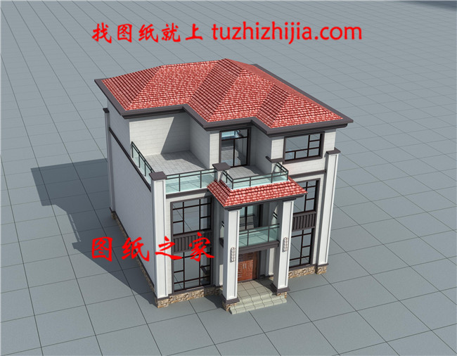 新農(nóng)村自建三層樓房設(shè)計圖紙，外觀簡單大方
