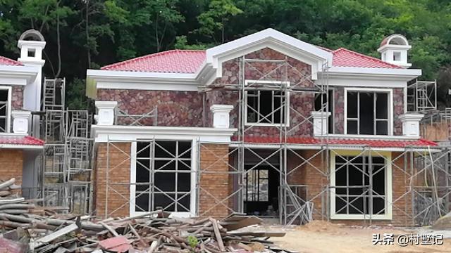 浙江溫州2兄弟的漂亮別墅設計圖，房子建好了，全家人高興得不得了