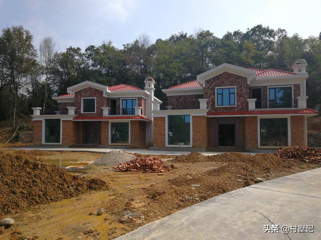 浙江溫州2兄弟的漂亮別墅設計圖，房子建好了，全家人高興得不得了