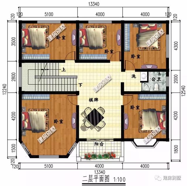兩棟13x12米的自建房別墅設(shè)計(jì)圖，兩棟都很美很實(shí)用