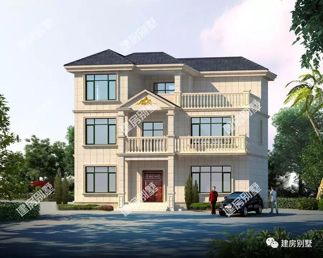 兩棟寬12米多的三層自建房設(shè)計(jì)圖，布局大氣、實(shí)用