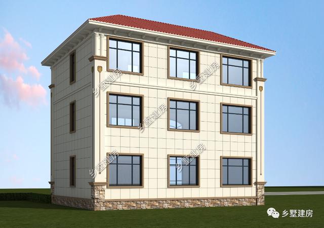 造價(jià)22萬(wàn)農(nóng)村自建別墅設(shè)計(jì)圖，挑空客廳+大露臺(tái)，美觀實(shí)用